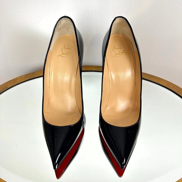 CHRISTIAN LOUBOUTIN Pigalle Follies Pointed Toe Pump Size in Black 10US / 40EU - Picture 6 of 16